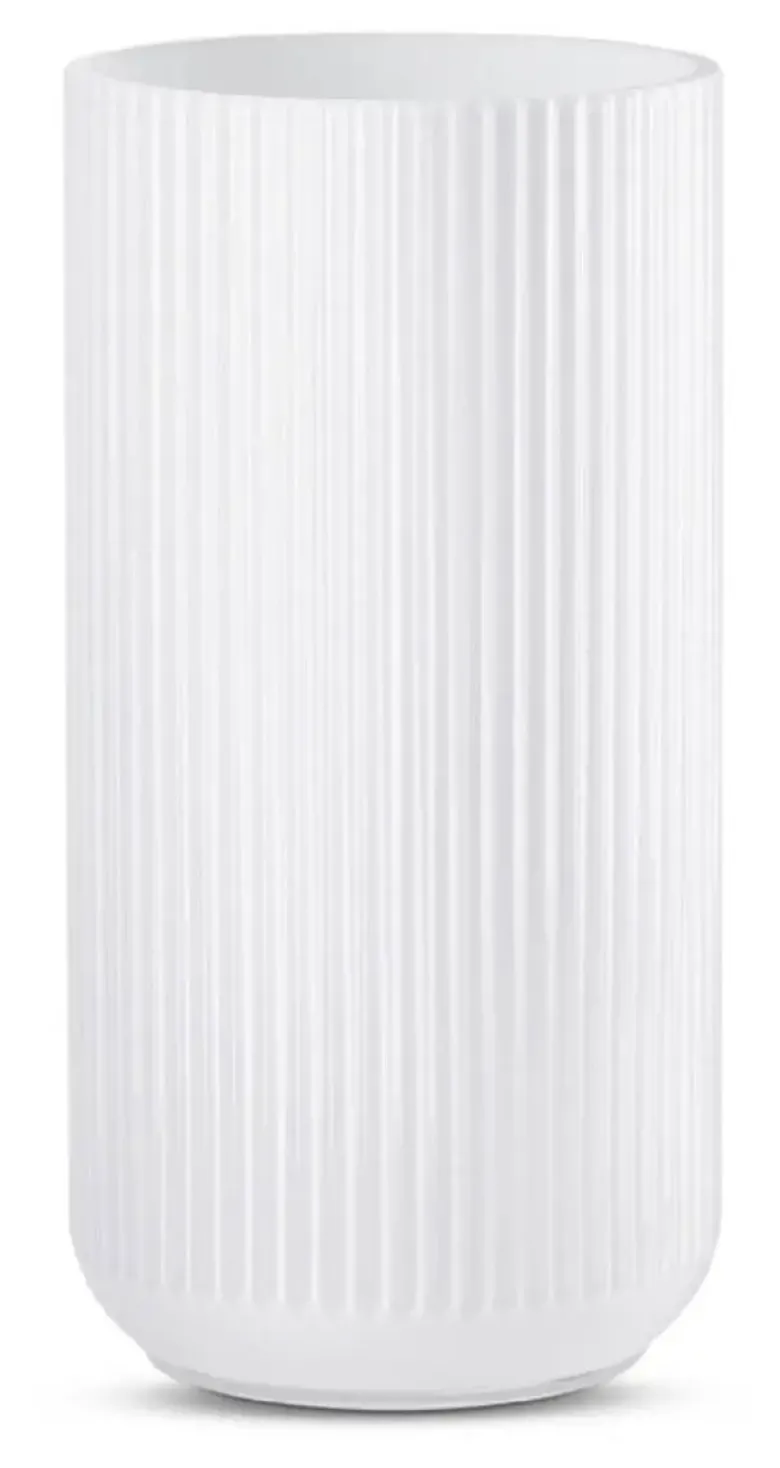 Lyngby vase opal hvid 20 cm