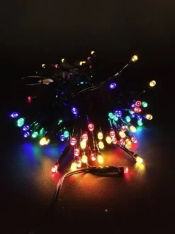Lyskæde 120LED multi blink-lys-musik udendørs