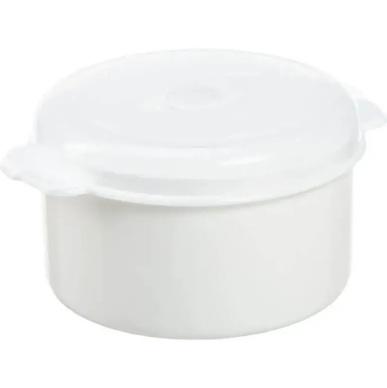 Microbox 1,65L rund hvid