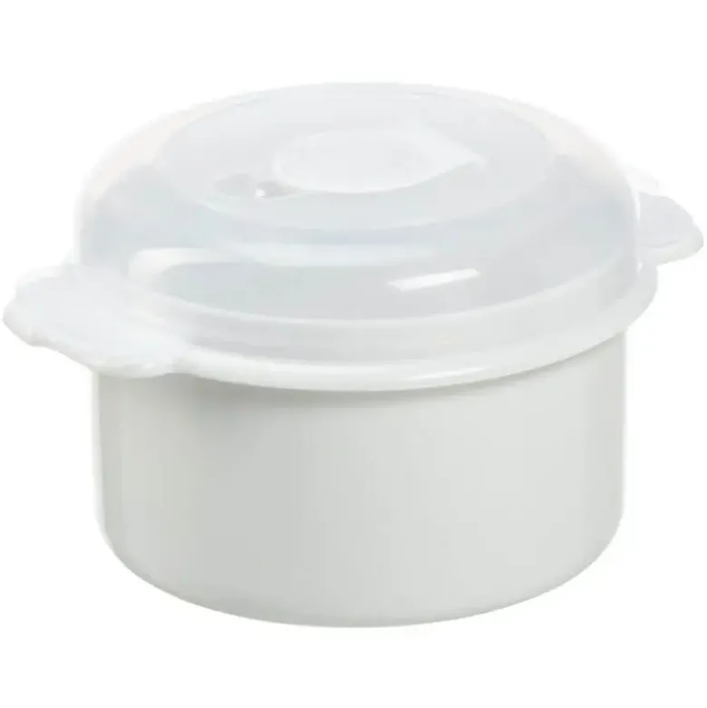 Microbox 0,5L rund hvid