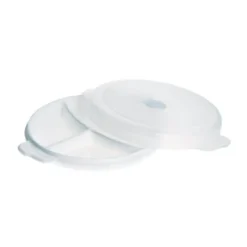 Microtallerken med låg hvid 27 cm