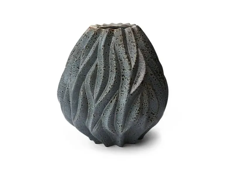 Morsø vase flame 23 cm grå