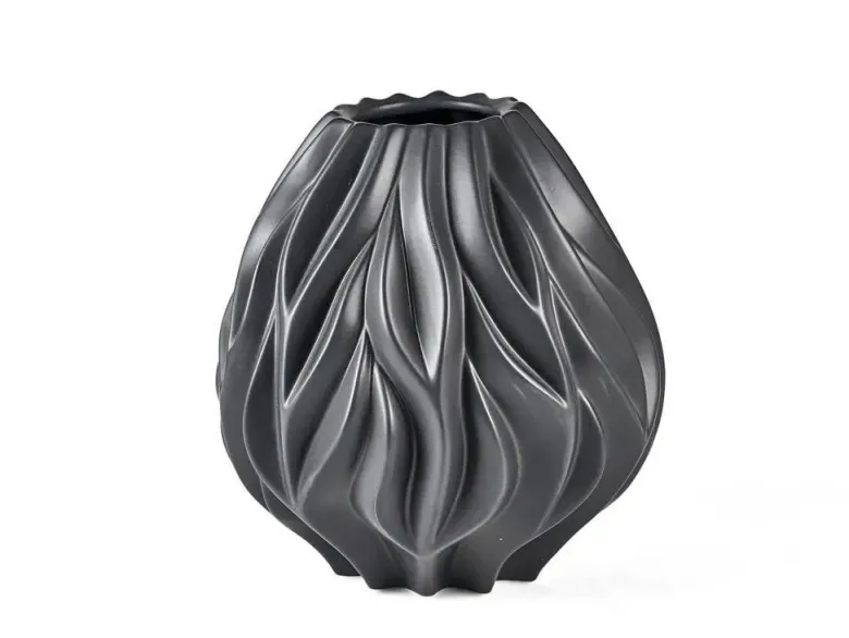 Morsø vase flame 23 cm Sort