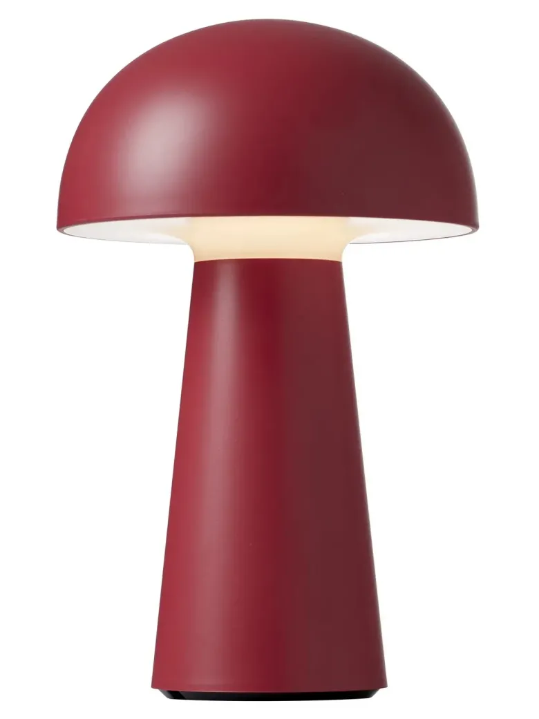 Move Genopladelig bordlampe vinrød
