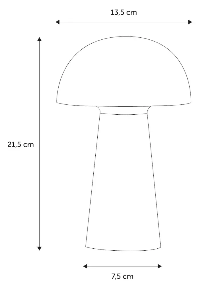Move Genopladelig bordlampe gul