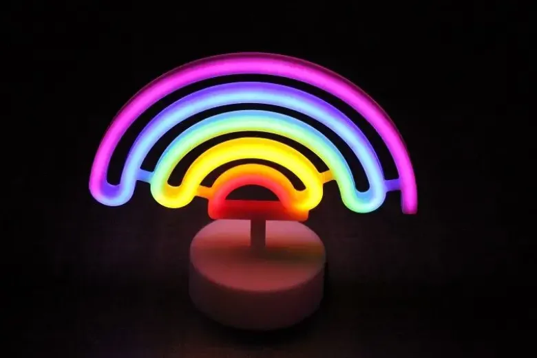Neonskilt Regnbue