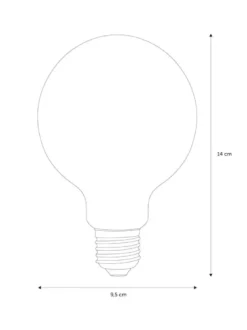 Nielsen Light Basic Globepære Gyldent glas Ø12,5 cm