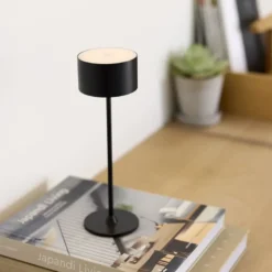 Nielsen Light Bistro Genopladelig Bordlampe Sort