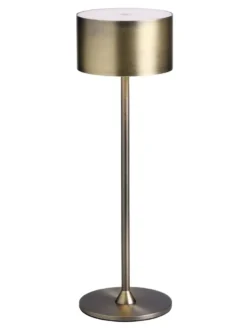 Nielsen Light Bistro Genopladelig Bordlampe Antik børstet messing