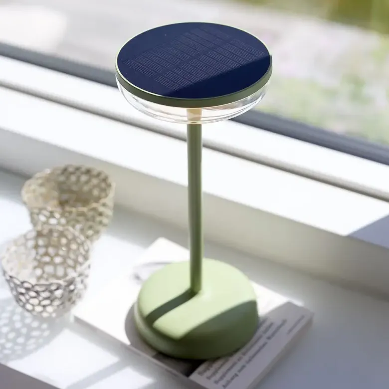 Nielsen Light Breeze Solcelle Bordlampe Støvet grøn