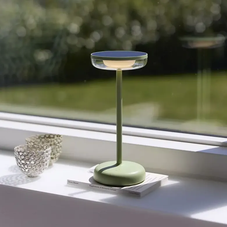 Nielsen Light Breeze Solcelle Bordlampe Støvet grøn