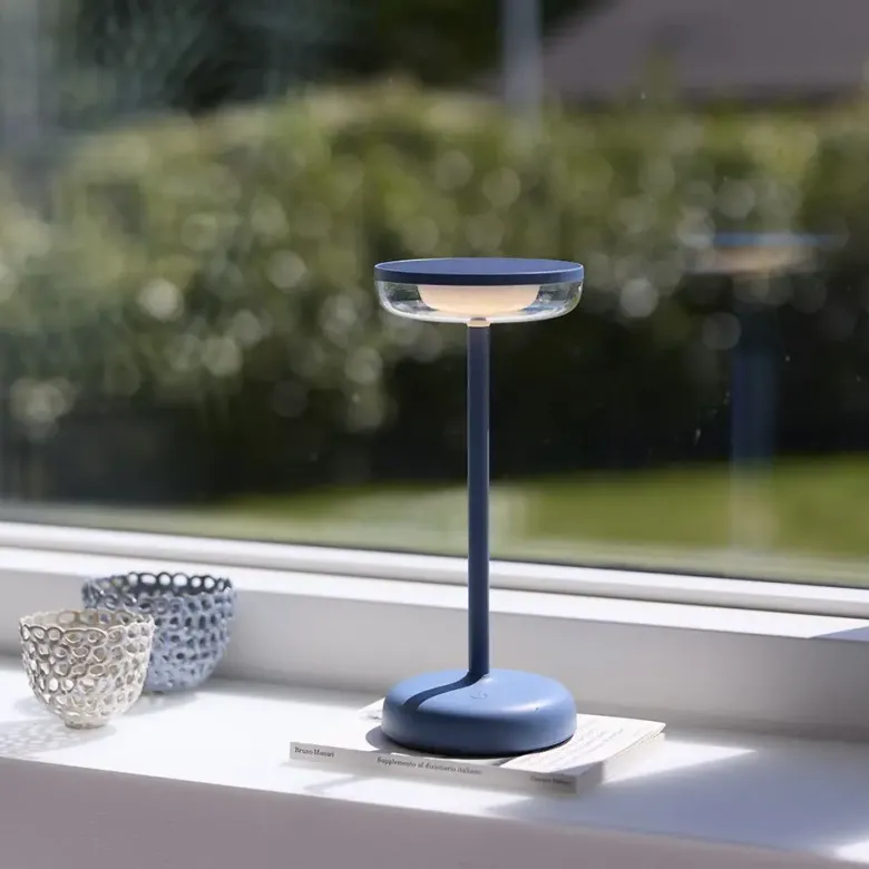 Nielsen Light Breeze Solcelle Bordlampe Støvet blå