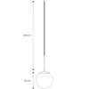 Nielsen Light Chicago Glas kuglependel Ø25 cm