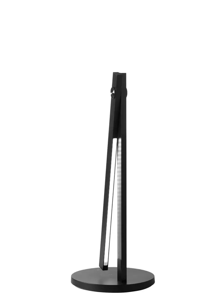 Nielsen Light Edge skrivebordslampe m/QI lader, dæmp og farveskift Sort