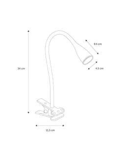 Nielsen Light Eye Klemmelampe Sort