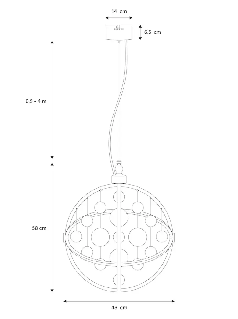 Nielsen Light Galaxy Pendel Messing