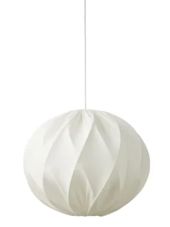 Nielsen Light Jasmin Pendel Hvid Ø40 cm m.Hvid stofledning