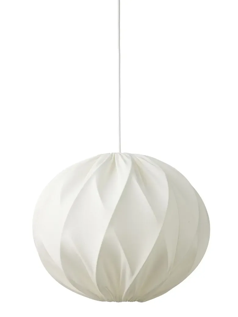 Nielsen Light Jasmin Pendel Hvid Ø40 cm m.Hvid stofledning