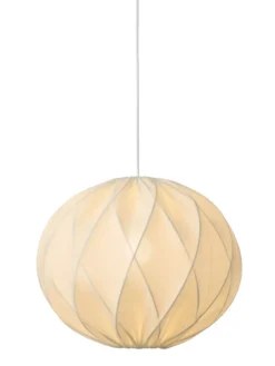 Nielsen Light Jasmin Pendel Hvid Ø40 cm m.Hvid stofledning