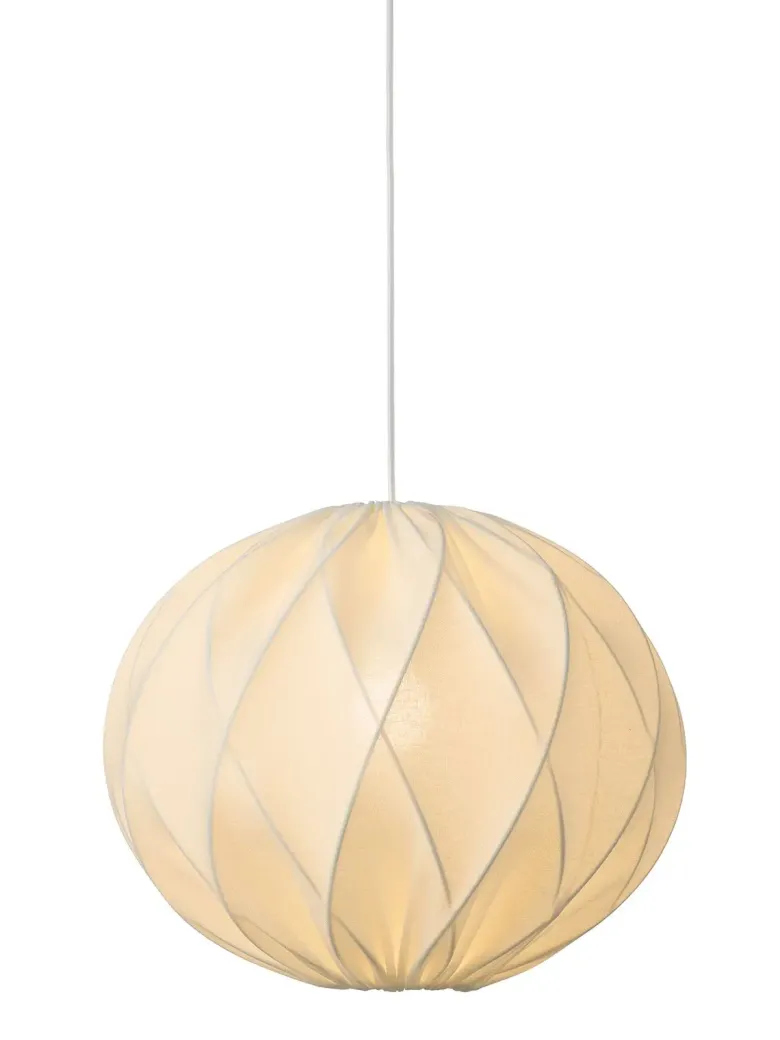Nielsen Light Jasmin Pendel Hvid Ø40 cm m.Hvid stofledning