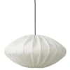 Nielsen Light Jasmin Pendel Hvid Ø50 cm m.Sort stofledning
