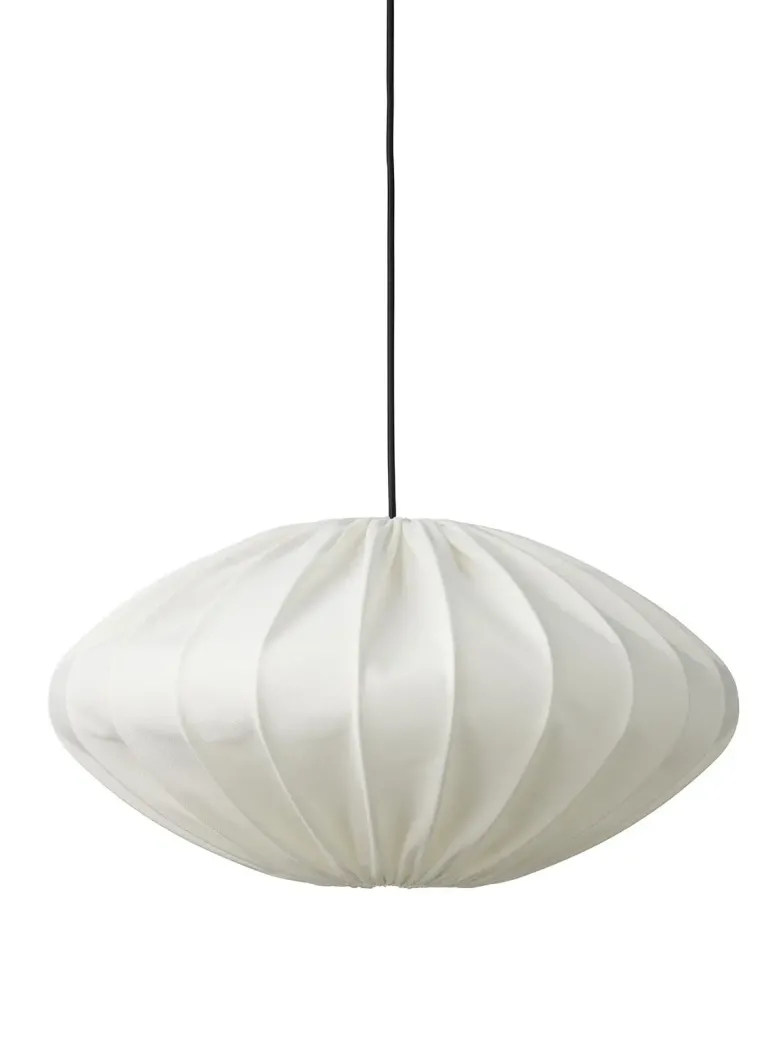 Nielsen Light Jasmin Pendel Hvid Ø50 cm m.Sort stofledning
