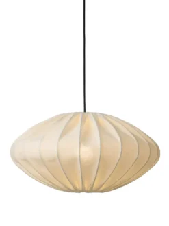 Nielsen Light Jasmin Pendel Hvid Ø50 cm m.Sort stofledning