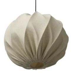 Nielsen Light Jasmin Pendel Lys sand Ø40 cm m.Sort stofledning