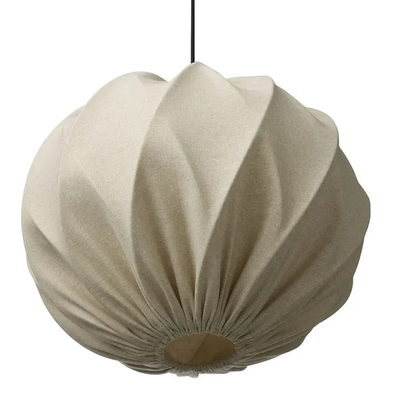 Nielsen Light Jasmin Pendel Lys sand Ø40 cm m.Sort stofledning