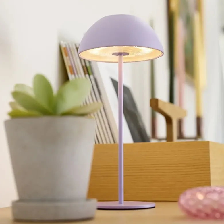 Nielsen Light Luna Genopladelig Bordlampe Støvet lilla