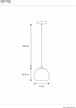 Nielsen Light Nice kuglependel kobber Ø17 cm