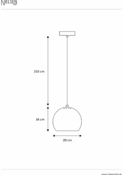 Nielsen Light Nice kuglependel krom Ø20 cm