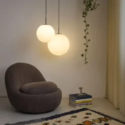 Nielsen Light Nora Cafependel Opal/Sort Ø30 cm