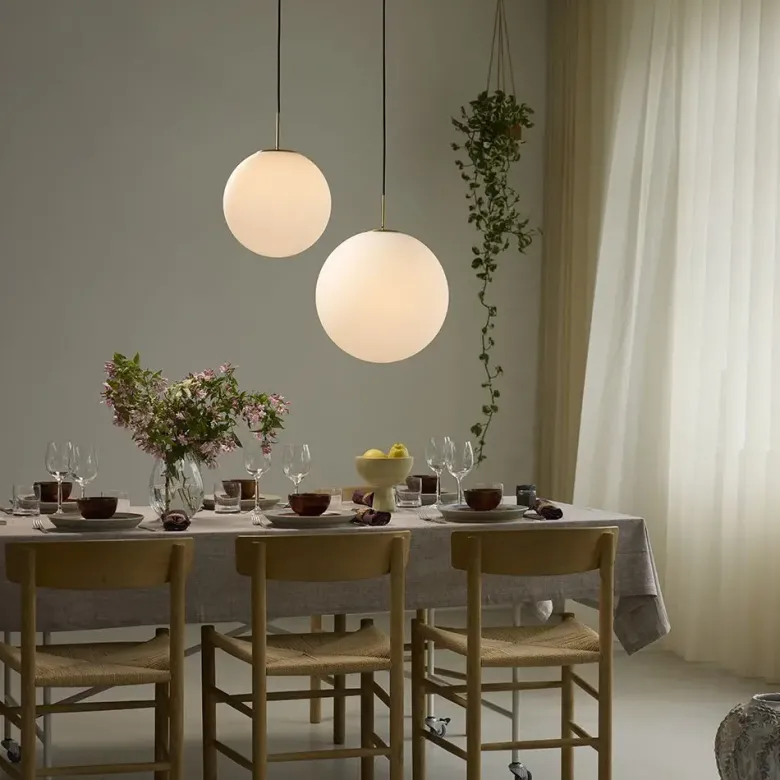 Nielsen Light Nora Cafependel Opal/messing Ø40 cm