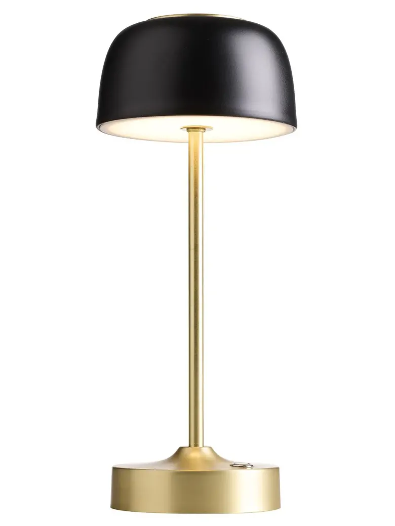 Nielsen Light Royal Genopladelig Bordlampe Sort/guld