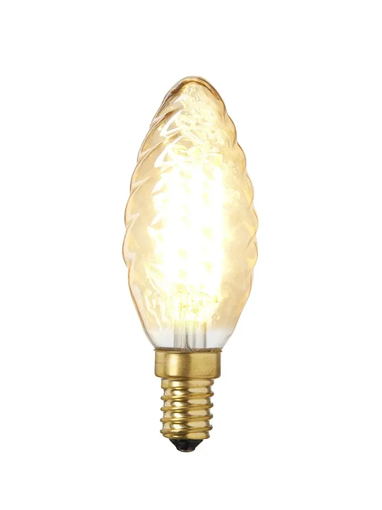 Nielsen Light Snoet Kertepære Gyldent glas 4W