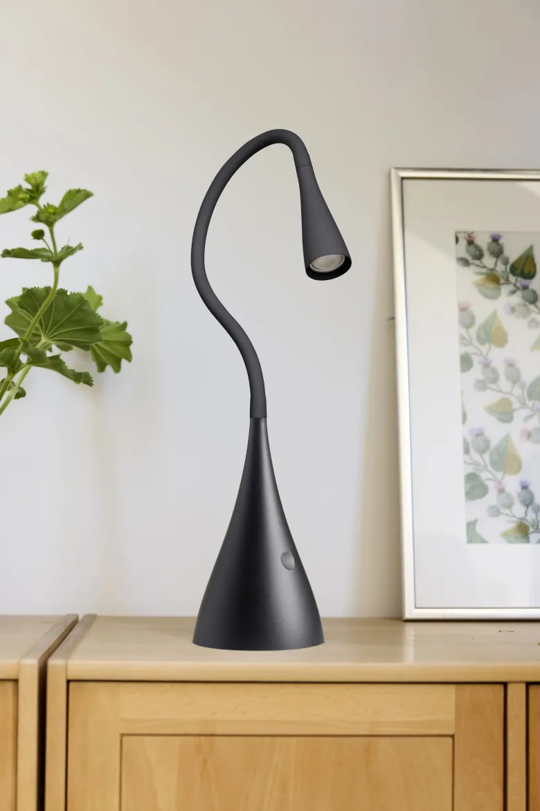 Nielsen Light Twist skrivebordslampe med lysdæmper Sort
