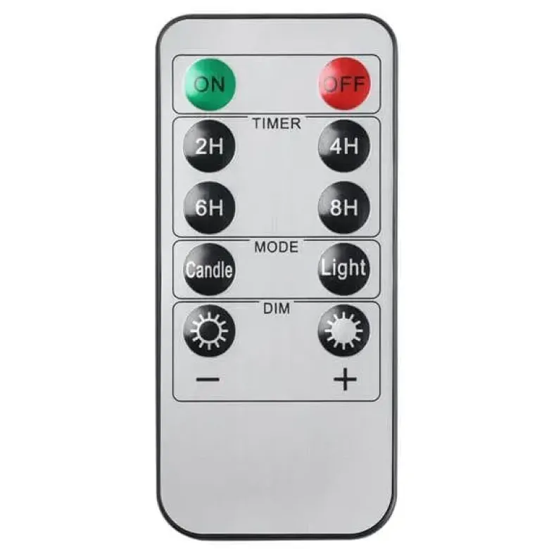 Nordic Glow LED Bloklys hvid 3-pak