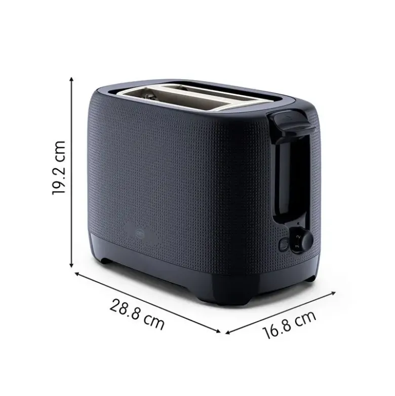 OBH Nordica Morning brødrister opretstående 2 skiver sort