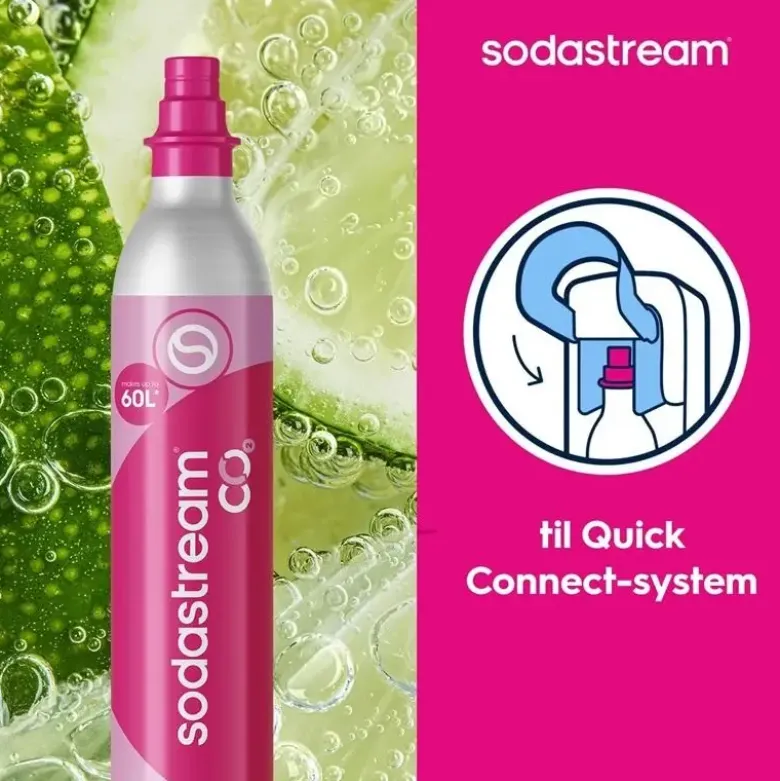 Ombytning af SodaStream patron Quick Connect