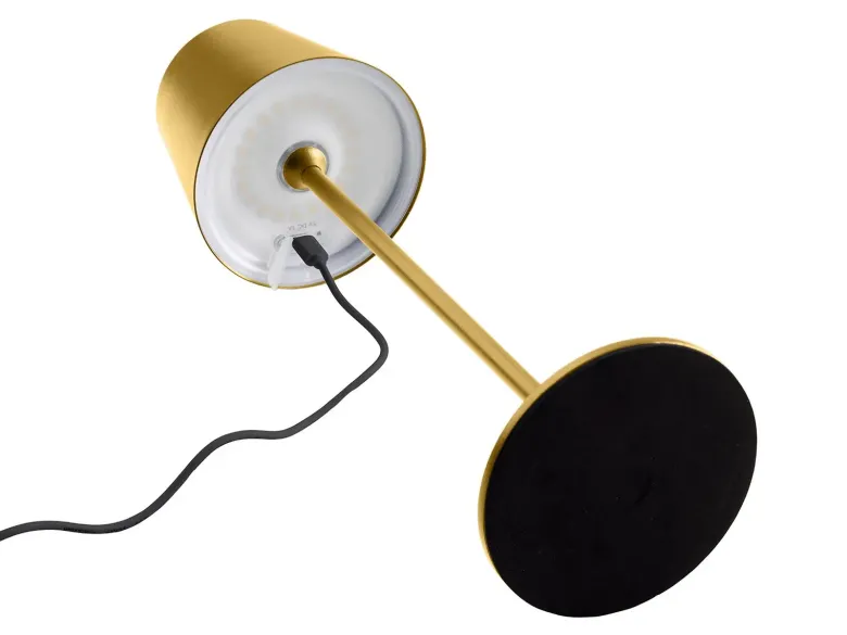 One Genopladelig bordlampe bronze