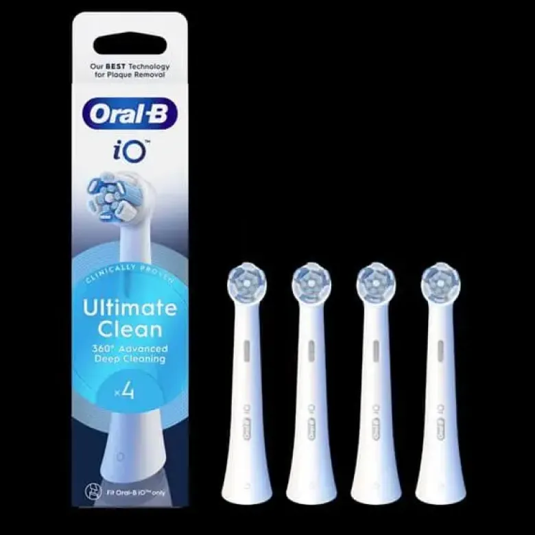 Oral-B Løse børstehoveder IO Ultimateclean 4-pak hvid