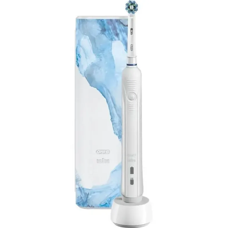 Oral B tandbørste Pro 750 Design Edition hvid med rejseetui