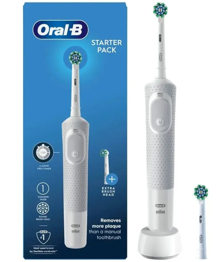Oral B tandbørste Vitality starter-pack med ekstra løs tandbørste