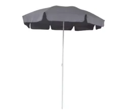 Parasol med tilt 180 cm grå