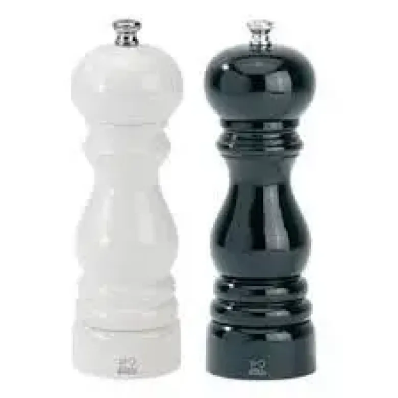 Peugeot Paris salt & peber 18 cm i sort & hvid lak bøg