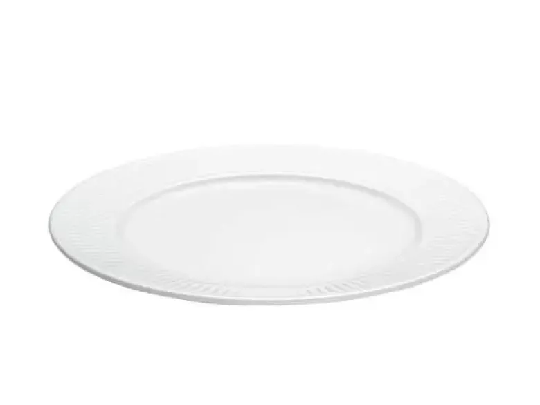 Pillivuyt Plissé Tallerken flad Ø22 cm Hvid