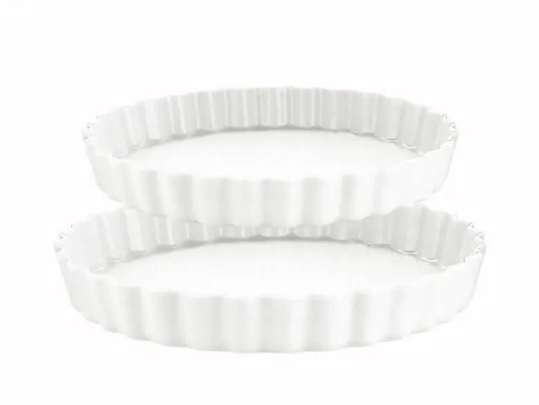 Pillivuyt Serie Originale Tærteformsæt Ø24/27 cm Hvid 2-dele