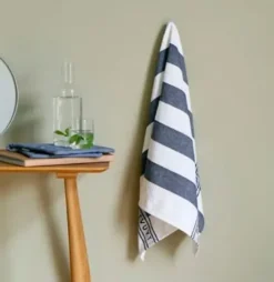 Pillivuyt Viskestykke 90x60 cm stribet blå