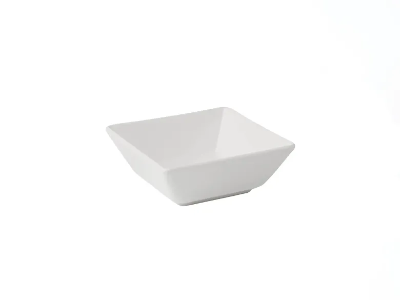 Quadro skål 13x13 cm hvid